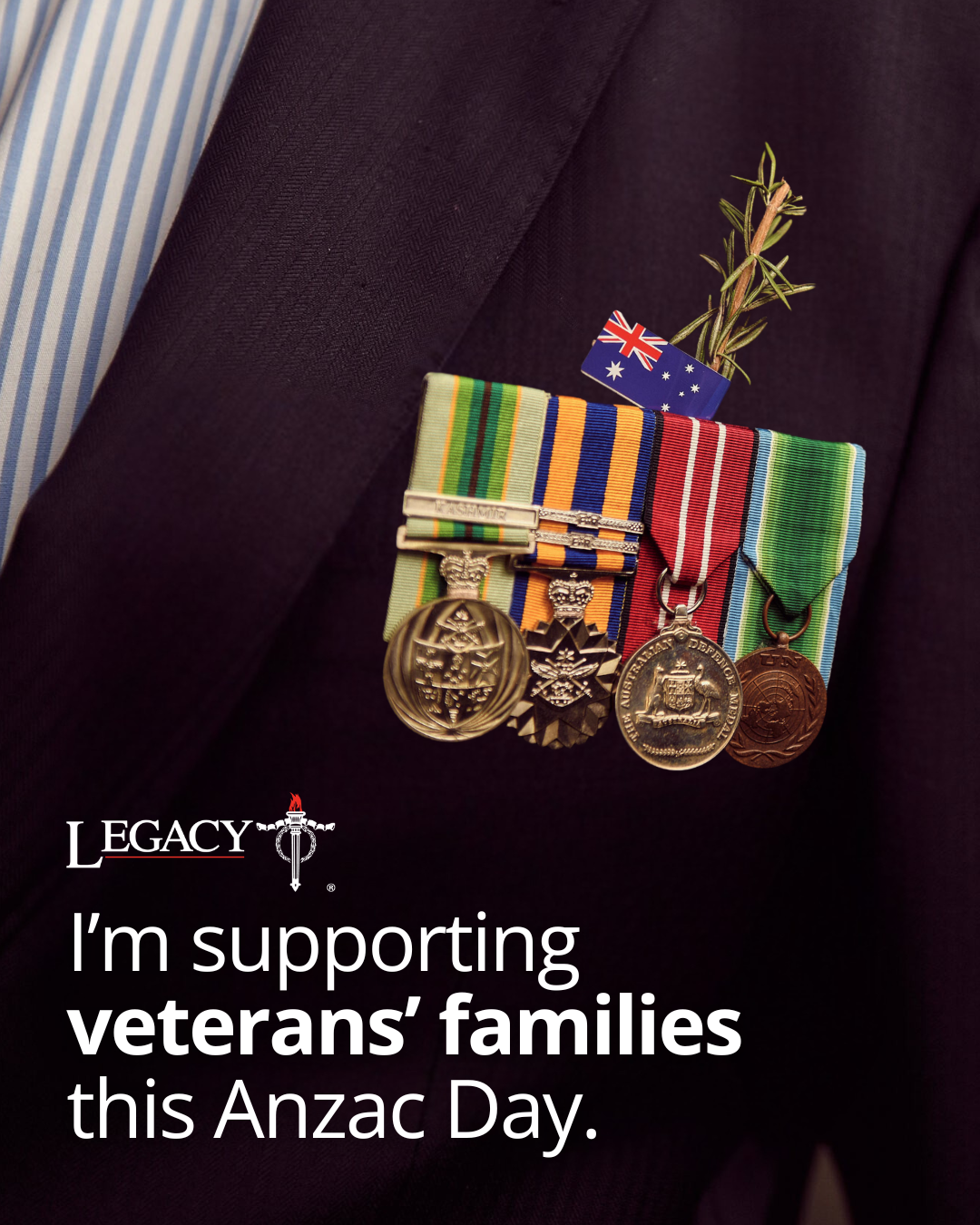 Legacy Anzac Day 2026 social tiles 1080x1350
